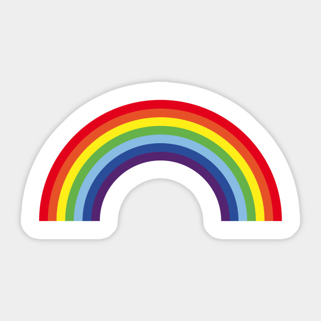 Rainbow Arc En Ciel Arcoíris 7 Colors Rainbow Sticker Teepublic
